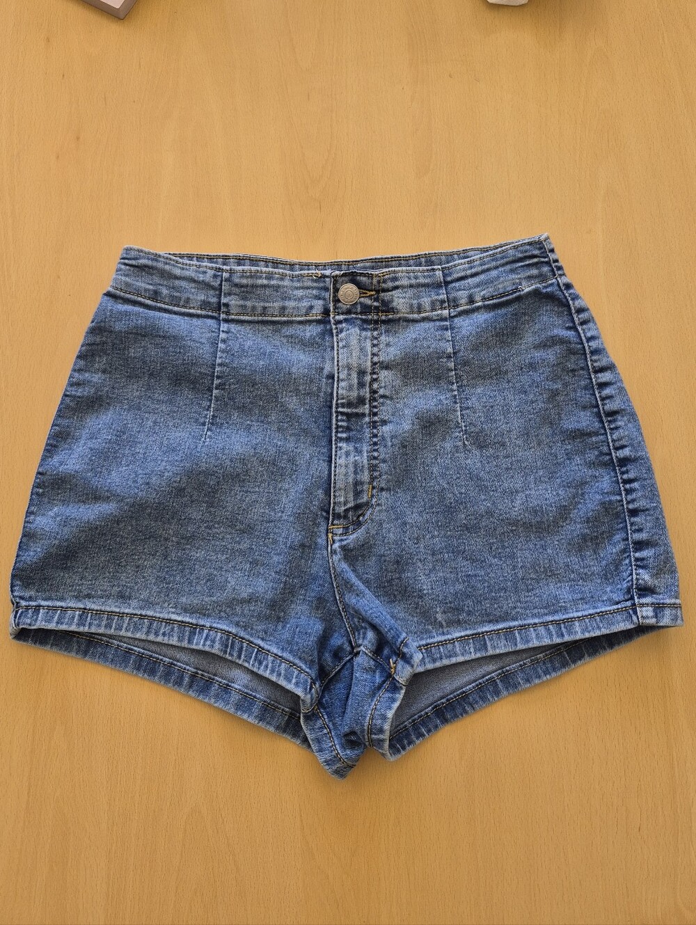wild fable High-Waist Blue Denim Shorts